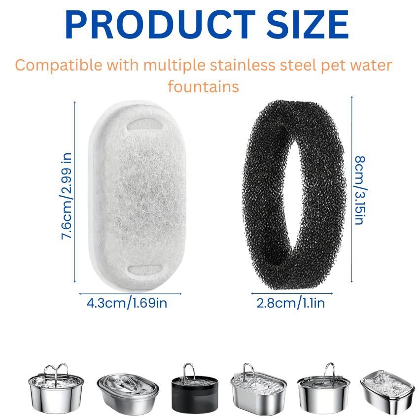 Replacement Filters for Pet Water Fountains