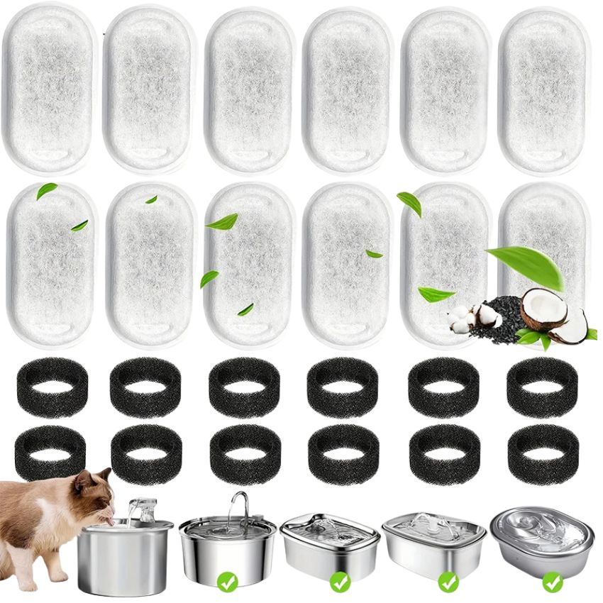 Replacement Filters for Pet Water Fountains